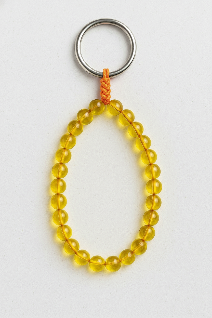 Amber Keychain – 25 Beads