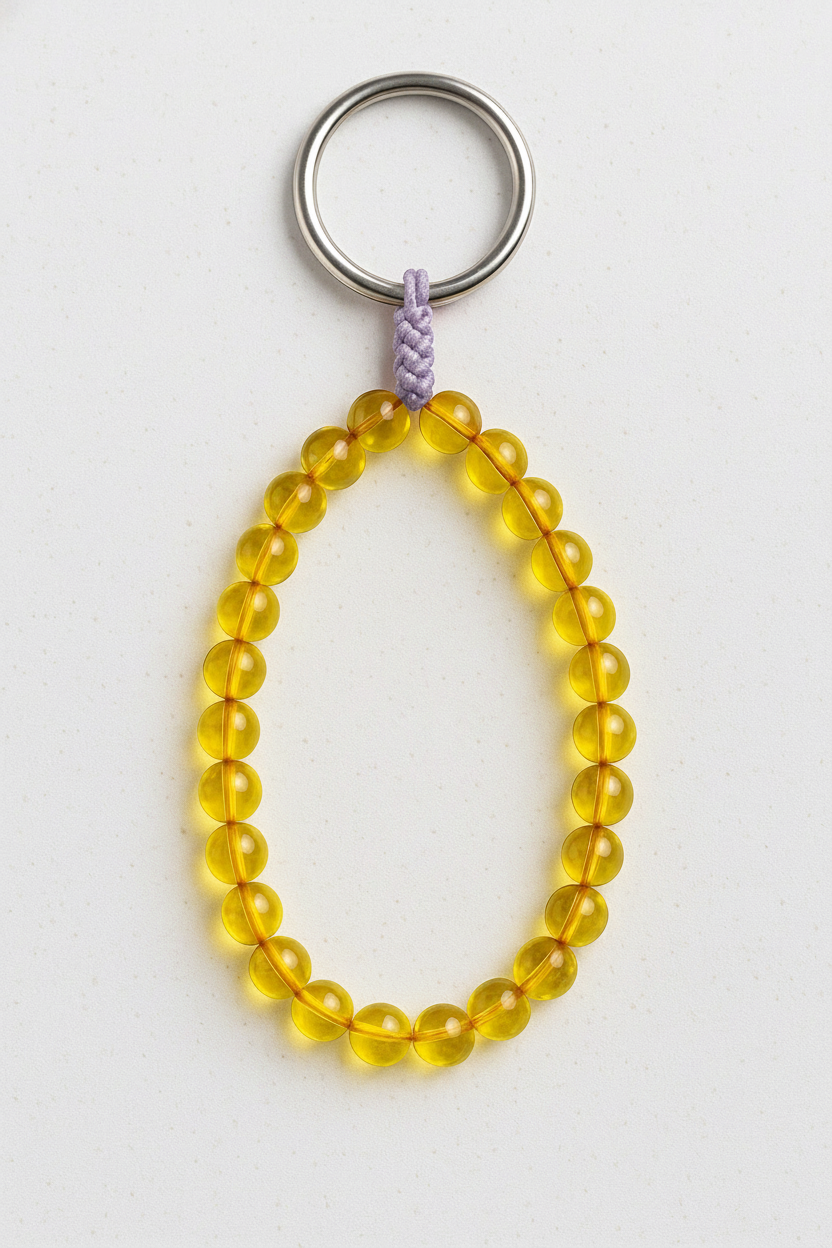 Amber Keychain – 25 Beads
