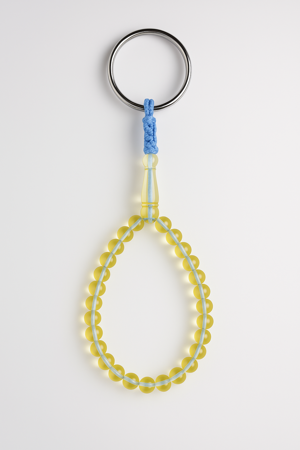 Amber Keychain - 25 Beads with Shahid & Spacers