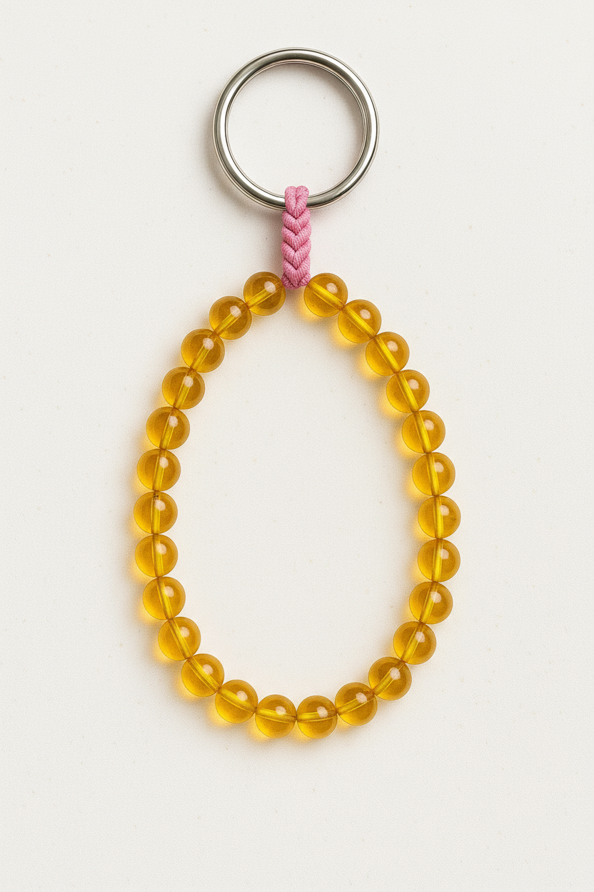Amber Keychain – 25 Beads